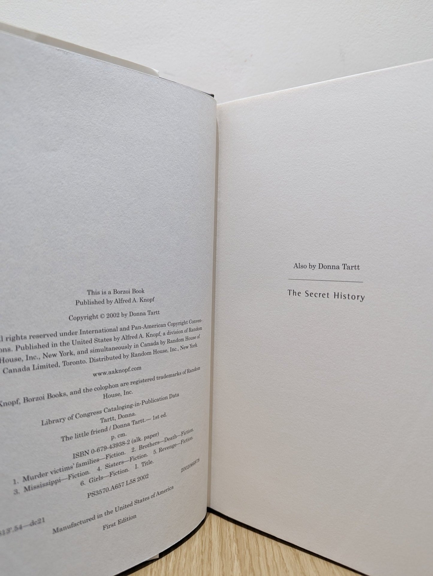 The Little Friend by Donna Tartt (First Edition) - Fialta Books
