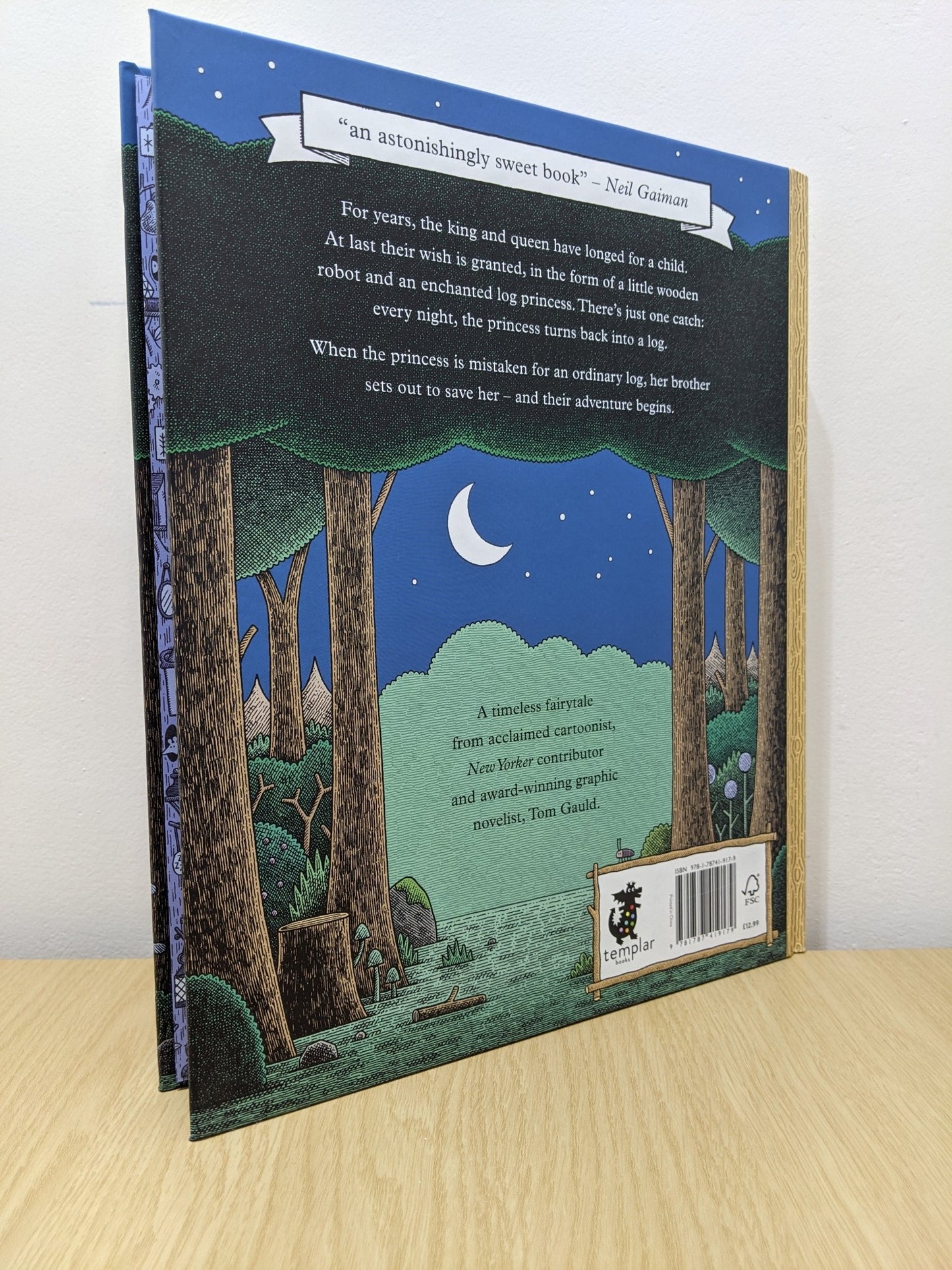 The Little Wooden Robot and the Log Princess by Tom Gauld (Signed First Edition) - Fialta Books