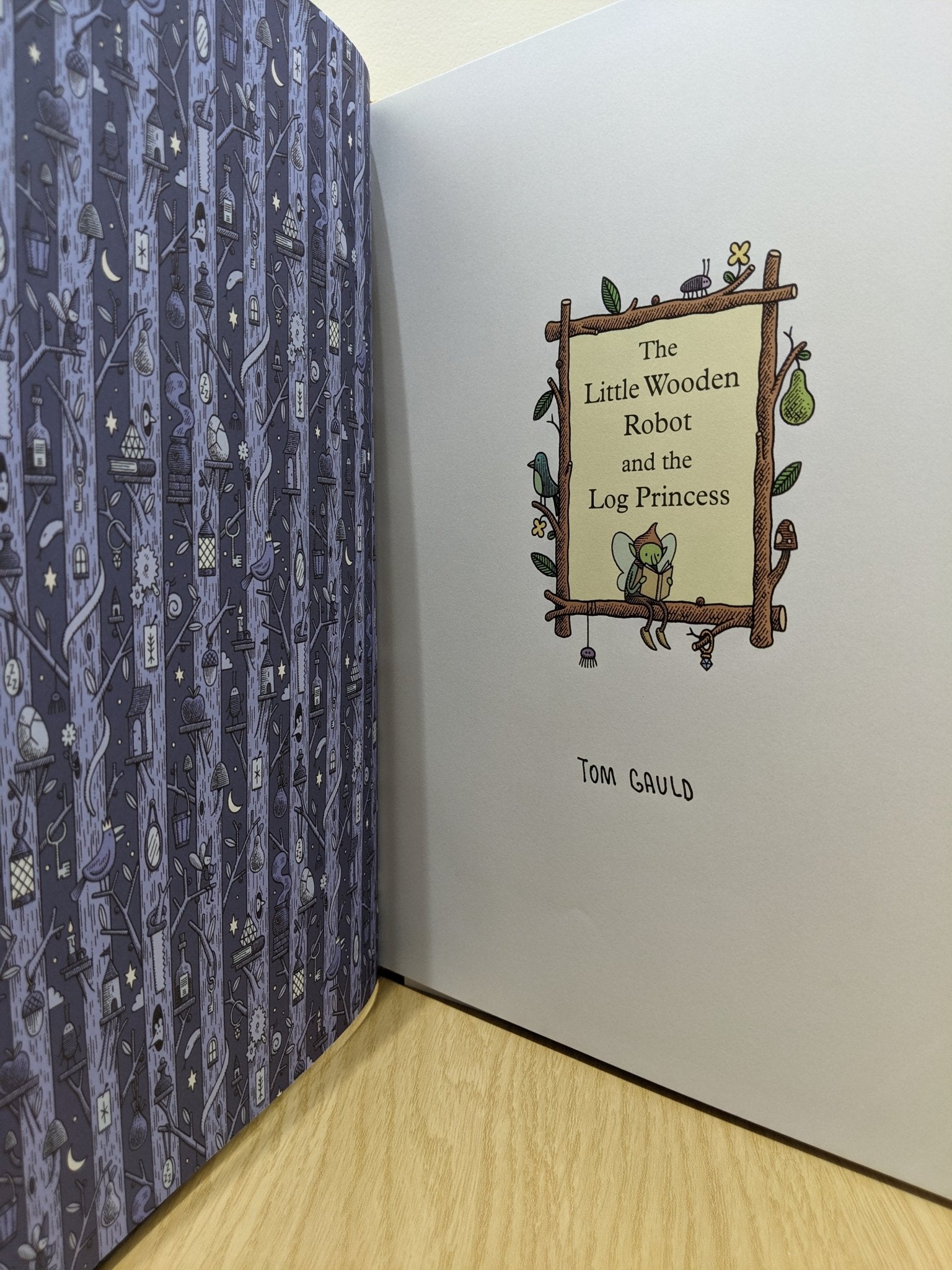 The Little Wooden Robot and the Log Princess by Tom Gauld (Signed First Edition) - Fialta Books