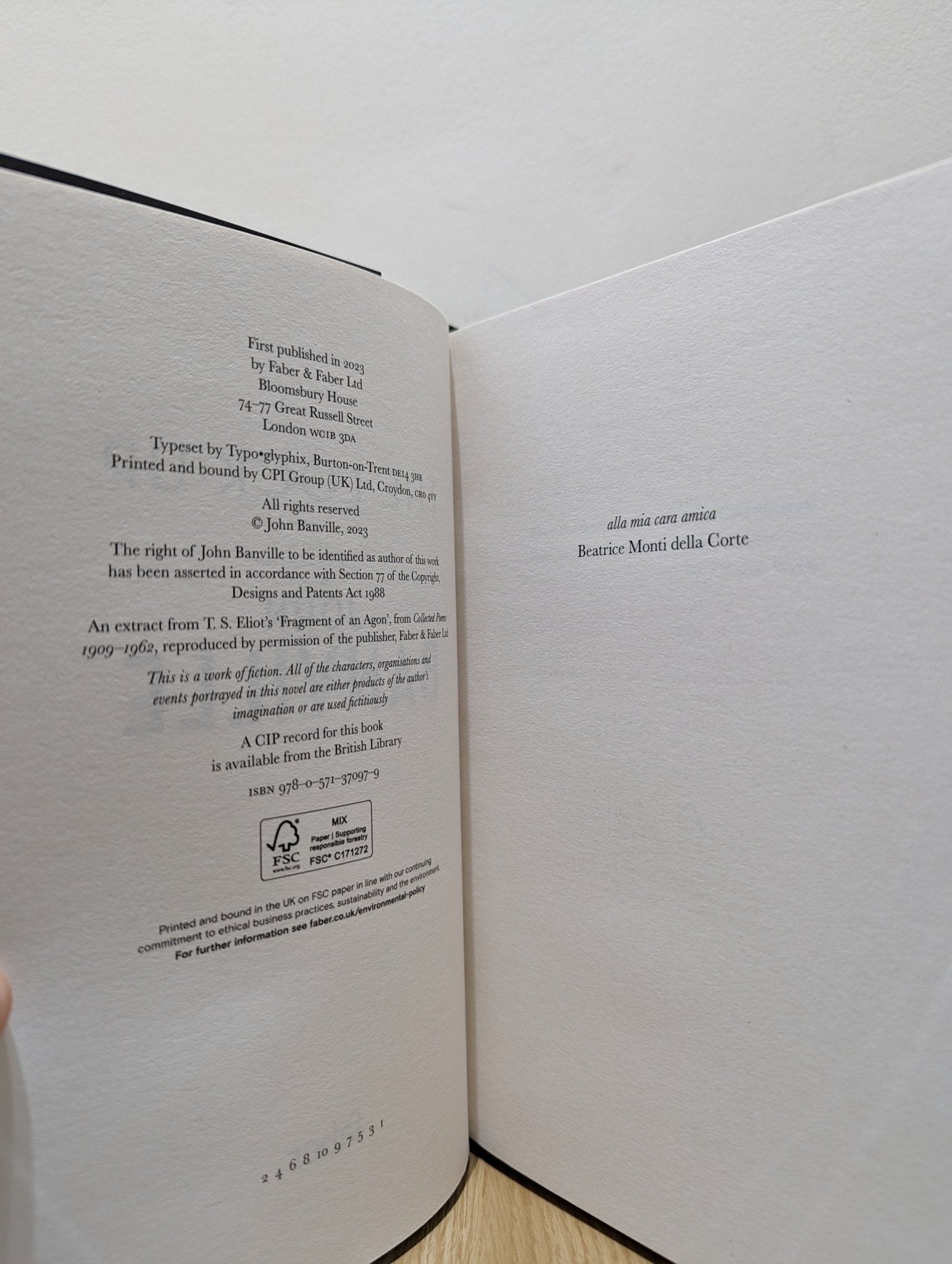 The Lock - Up: A Strafford and Quirke Mystery by John Banville (Signed First Edition) - Fialta Books