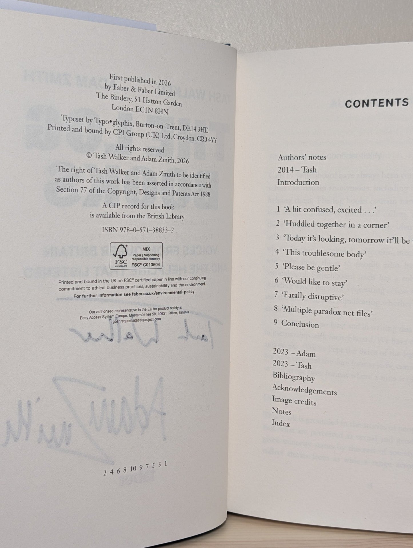The Log Books by Tash Walker (Double Signed First Edition) - Fialta Books