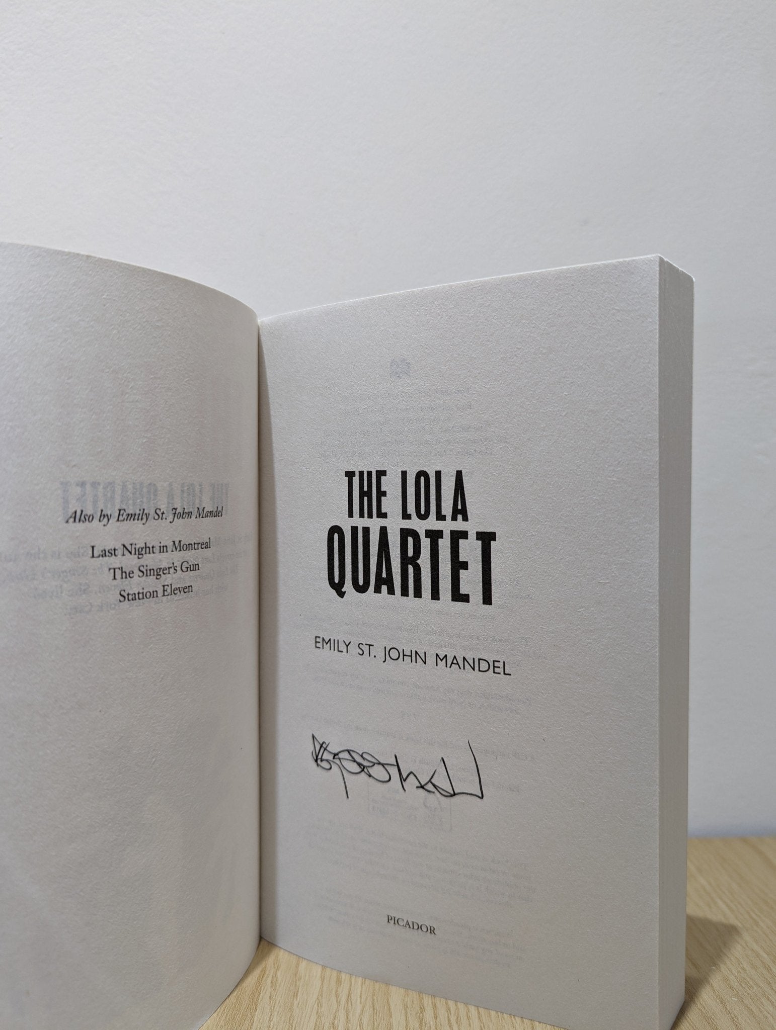 The Lola Quartet by Emily St. John Mandel (Signed) - Fialta Books