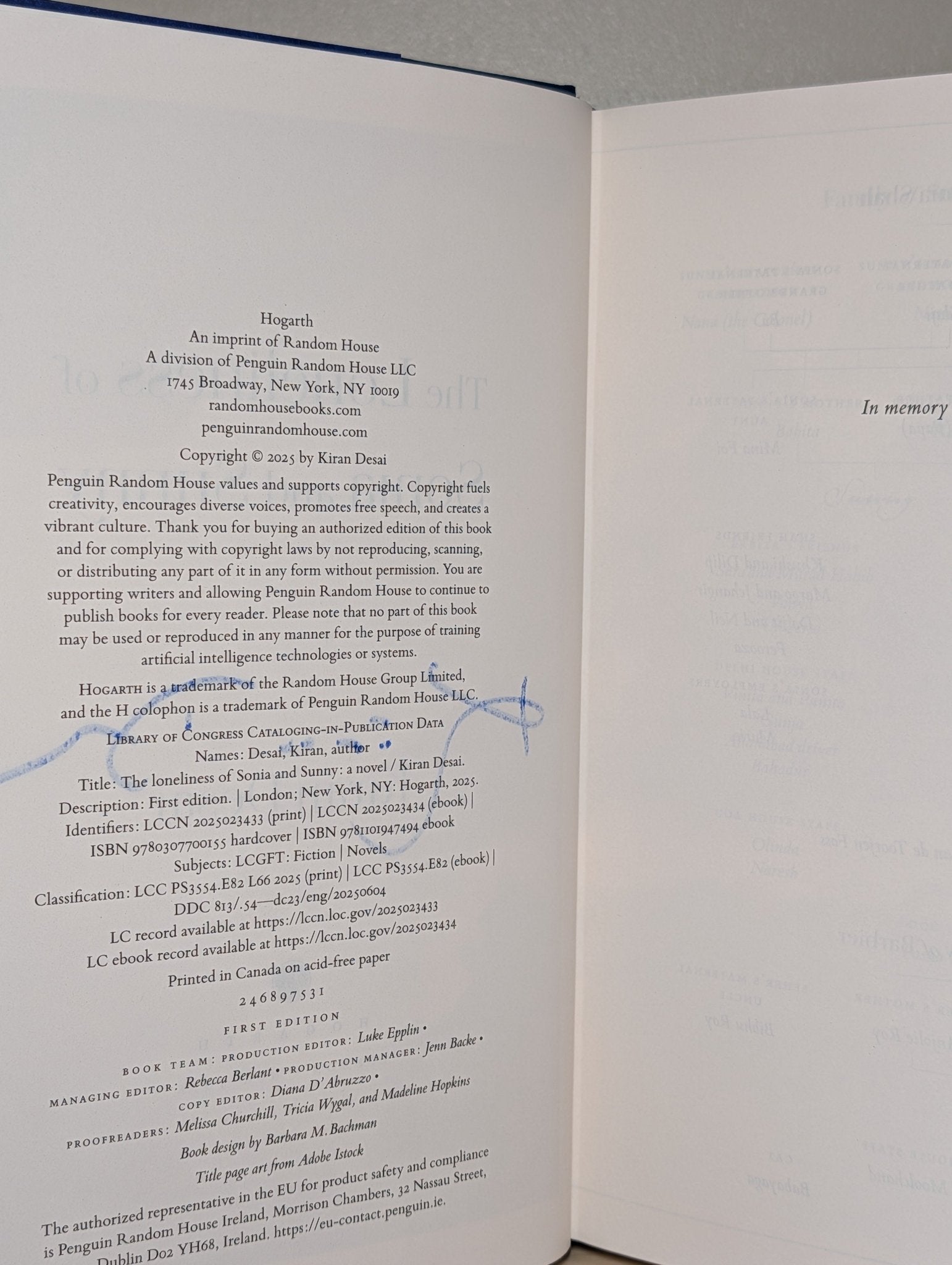 The Loneliness of Sonia and Sunny: A Novel by Kiran Desai (Signed First American Edition) - Fialta Books