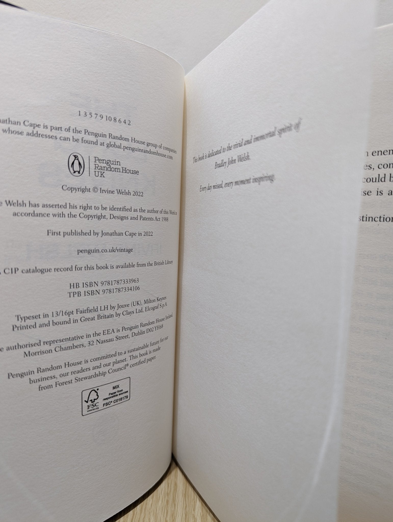 The Long Knives by Irvine Welsh (Signed First Edition) - Fialta Books