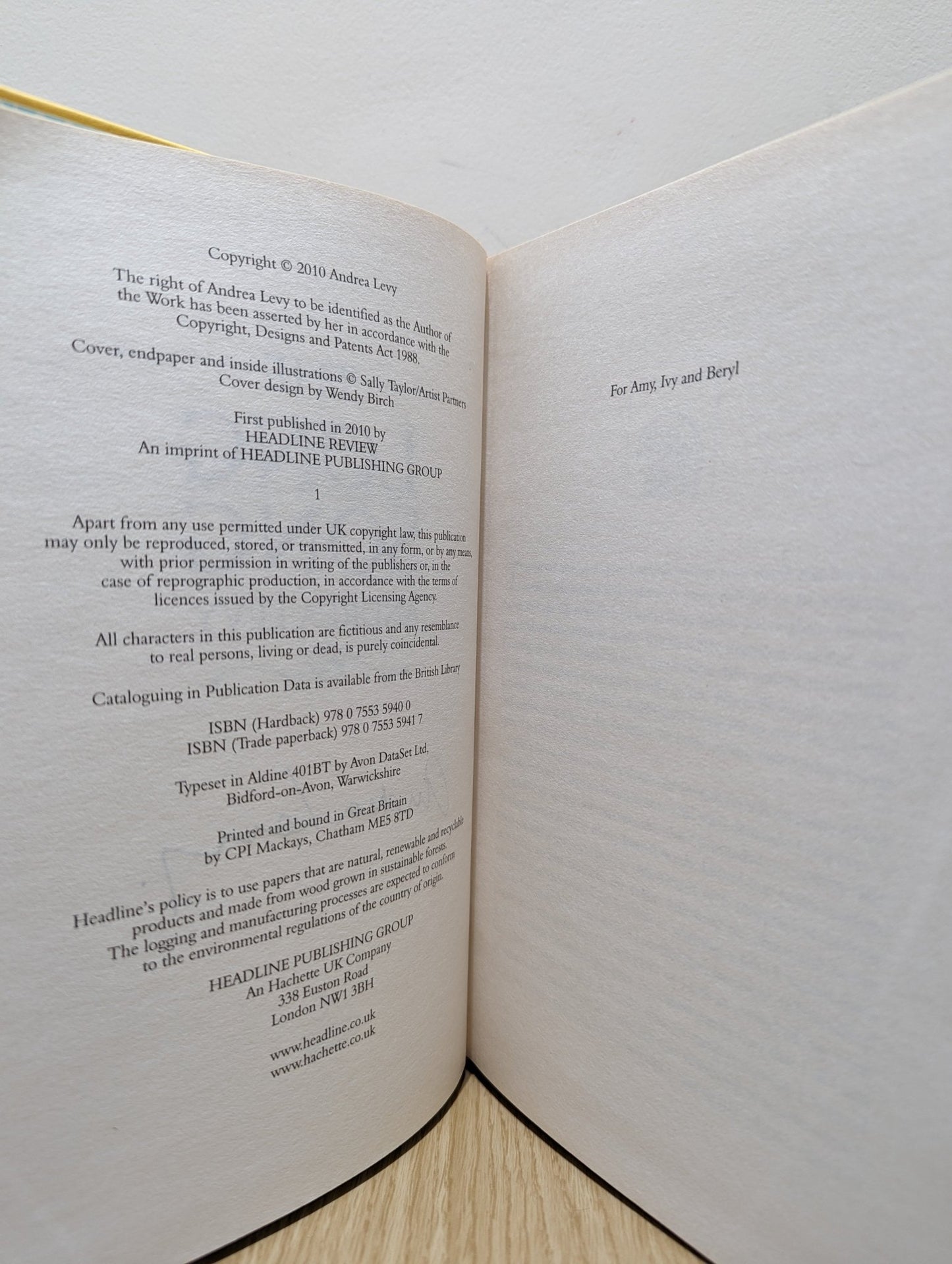The Long Song by Andrea Levy (Signed First Edition) - Fialta Books