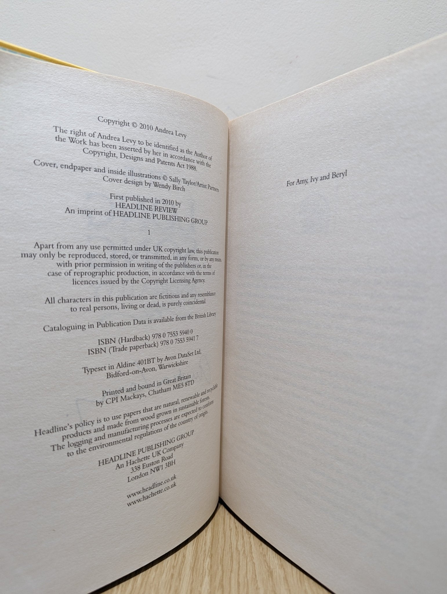 The Long Song by Andrea Levy (Signed First Edition) - Fialta Books