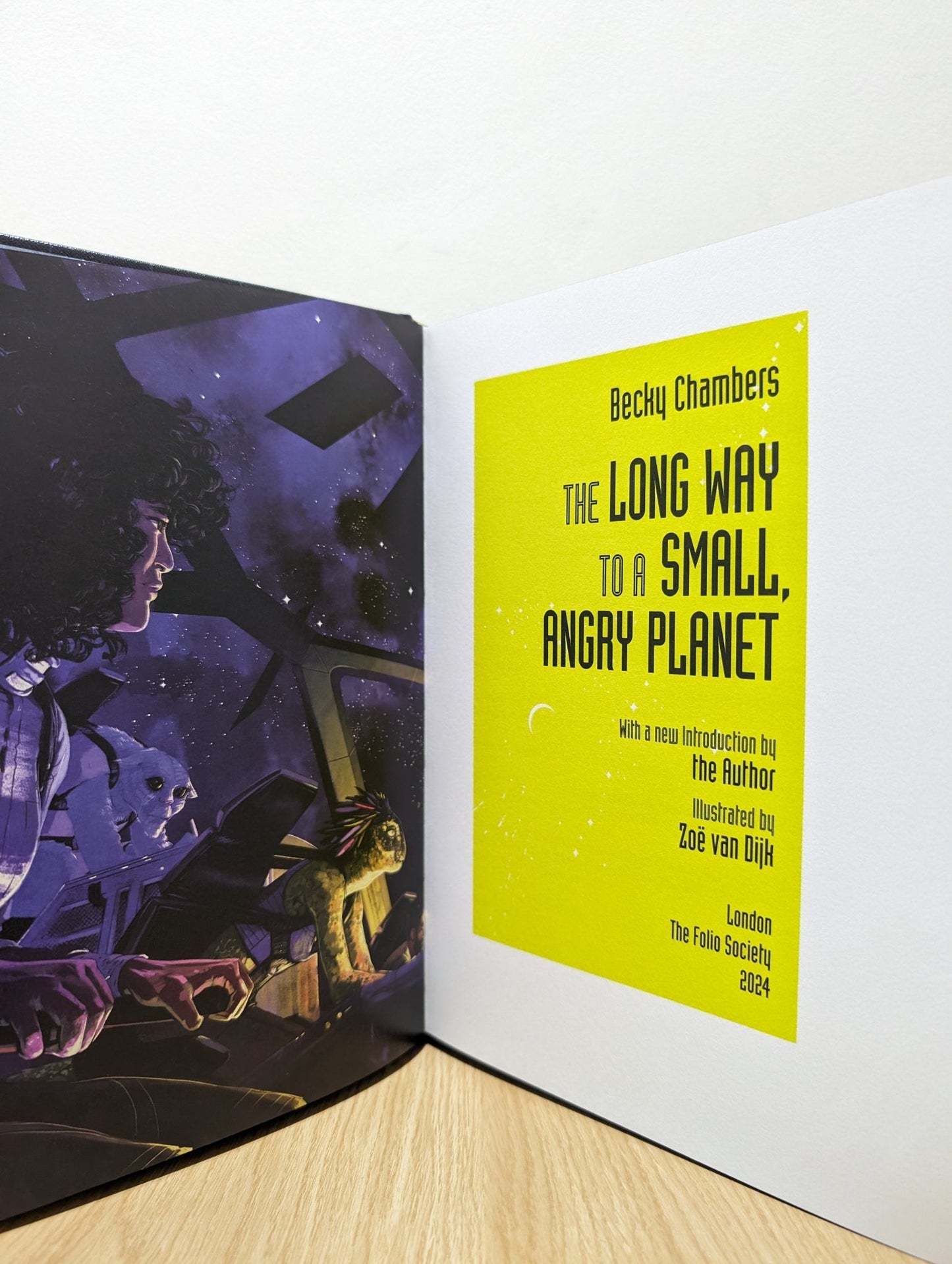 The Long Way to a Small, Angry Planet by Becky Chambers (Folio Limited Signed Edition) - Fialta Books