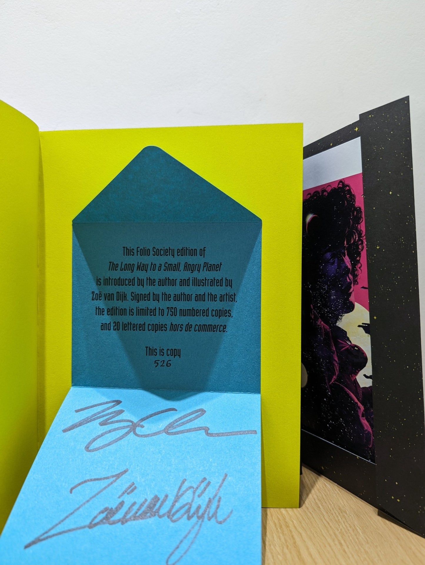 The Long Way to a Small, Angry Planet by Becky Chambers (Folio Limited Signed Edition) - Fialta Books