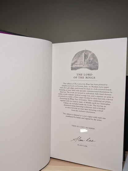 The Lord of the Rings by J. R. R. Tolkien (Limited Clamshell Boxed Set Signed by Illustrator) - Fialta Books