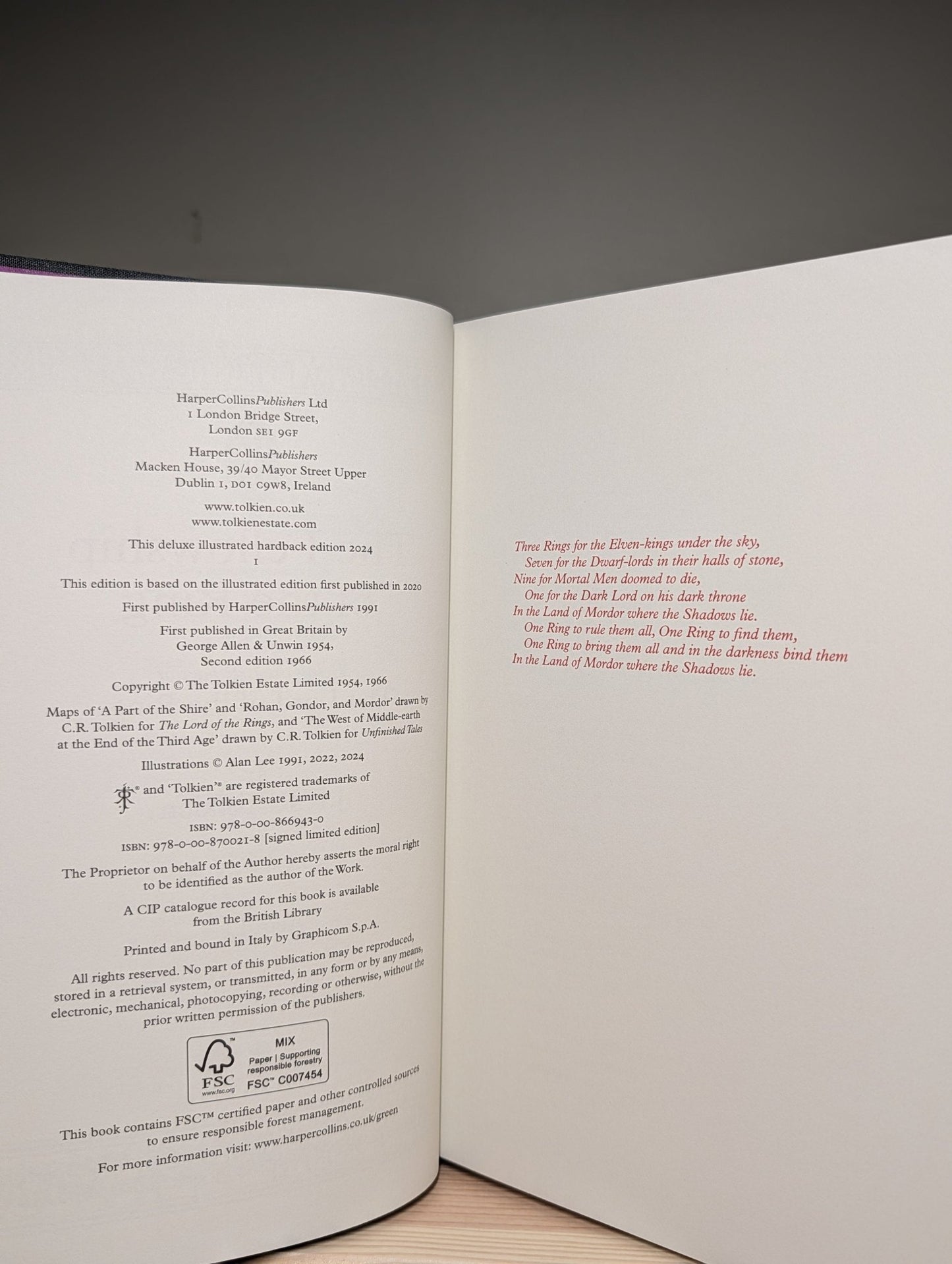 The Lord of the Rings by J. R. R. Tolkien (Limited Clamshell Boxed Set Signed by Illustrator) - Fialta Books