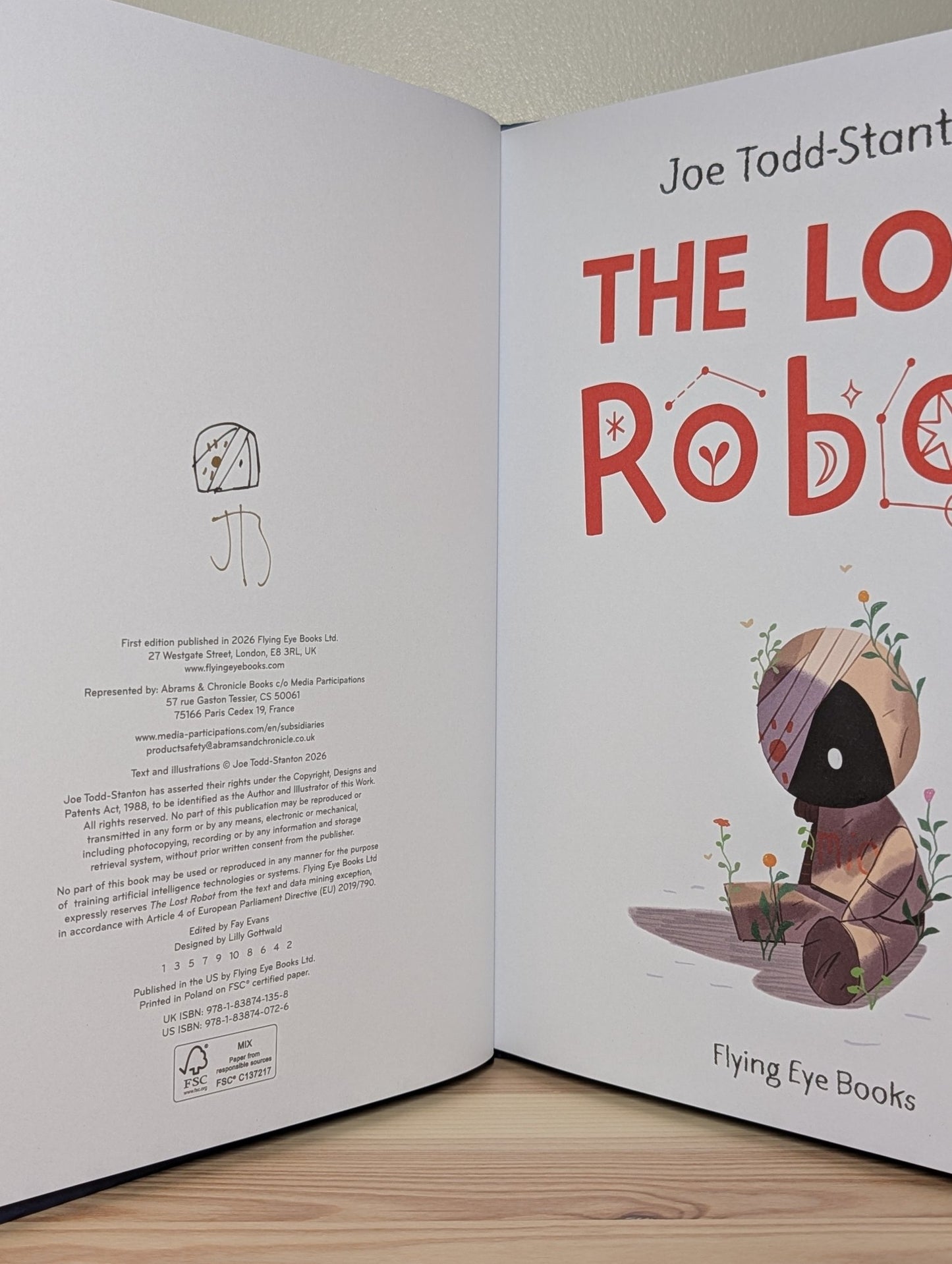 The Lost Robot by Joe Todd-Stanton (Signed First Edition) - Fialta Books