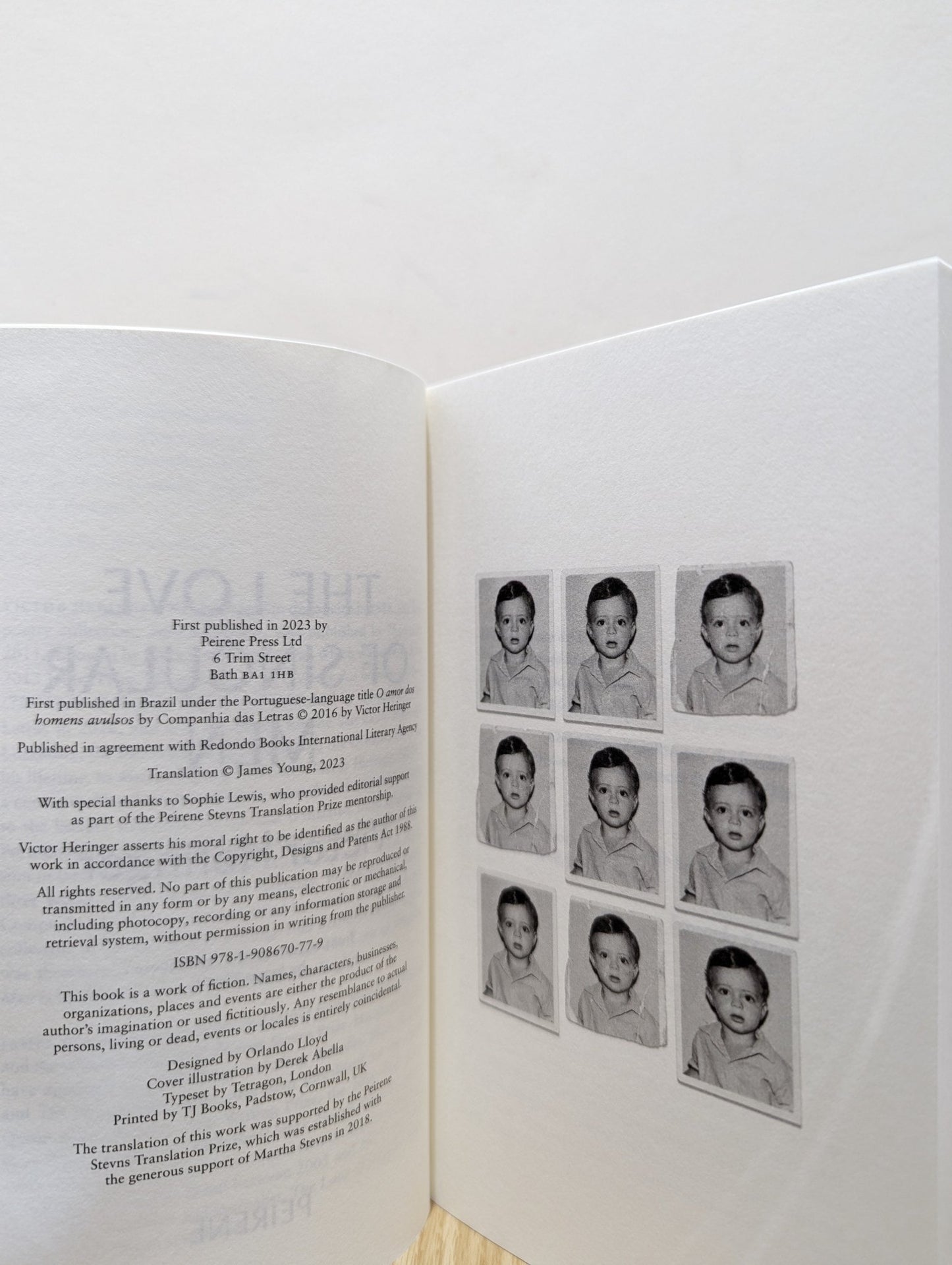 The Love of Singular Men by Victor Heringer (First Edition) - Fialta Books