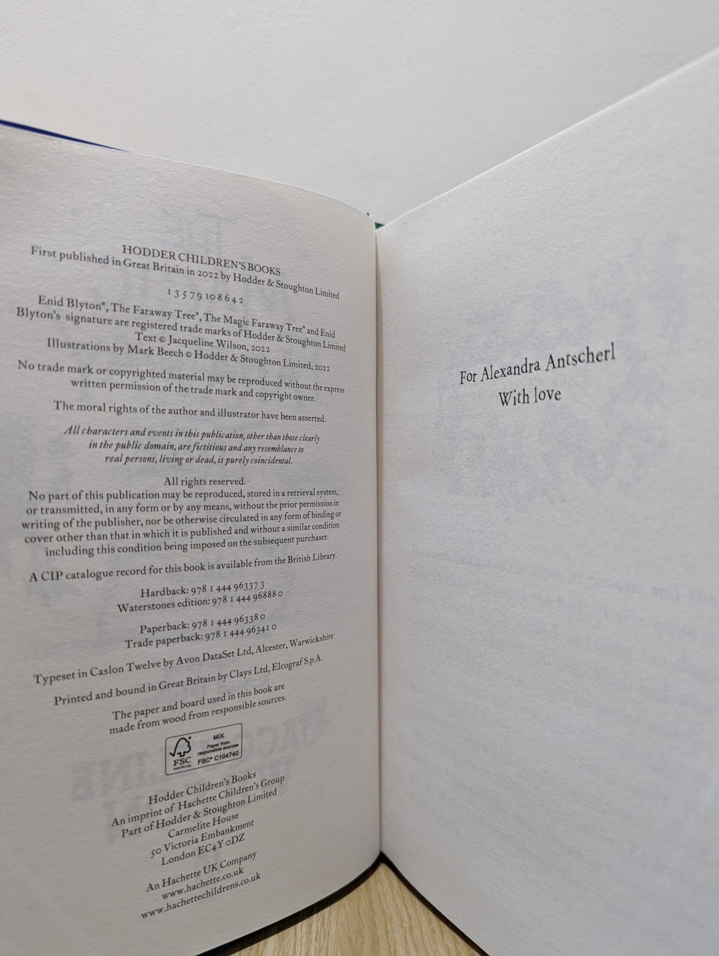 The Magic Faraway Tree: A New Adventure by Jacqueline Wilson (Signed First Edition) - Fialta Books