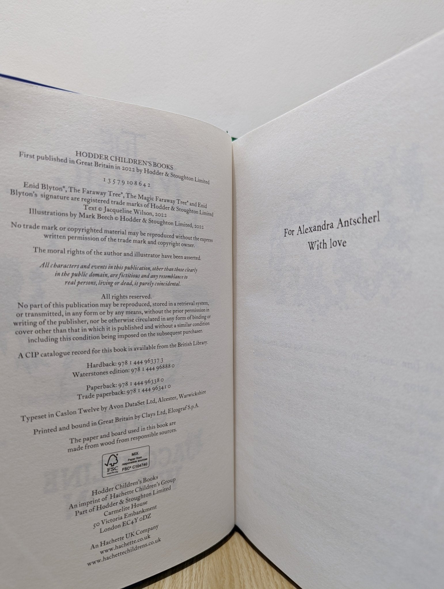 The Magic Faraway Tree: A New Adventure by Jacqueline Wilson (Signed First Edition) - Fialta Books