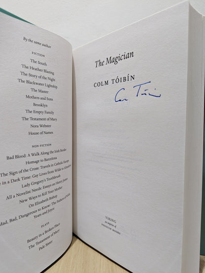 The Magician: A Novel by Colm Toibin (Signed First Edition) - Fialta Books