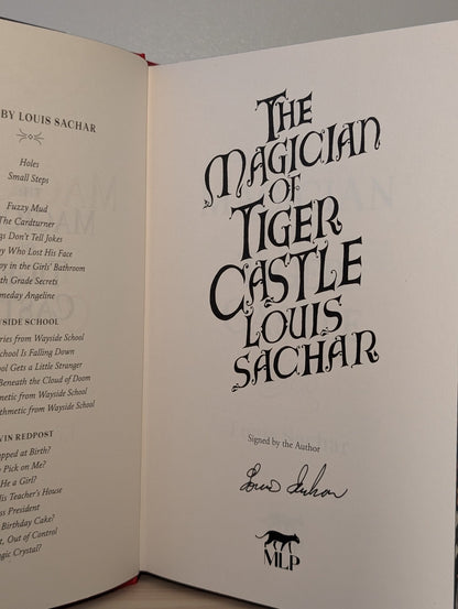 The Magician of Tiger Castle by Louis Sachar (Signed First Edition with sprayed edges) - Fialta Books