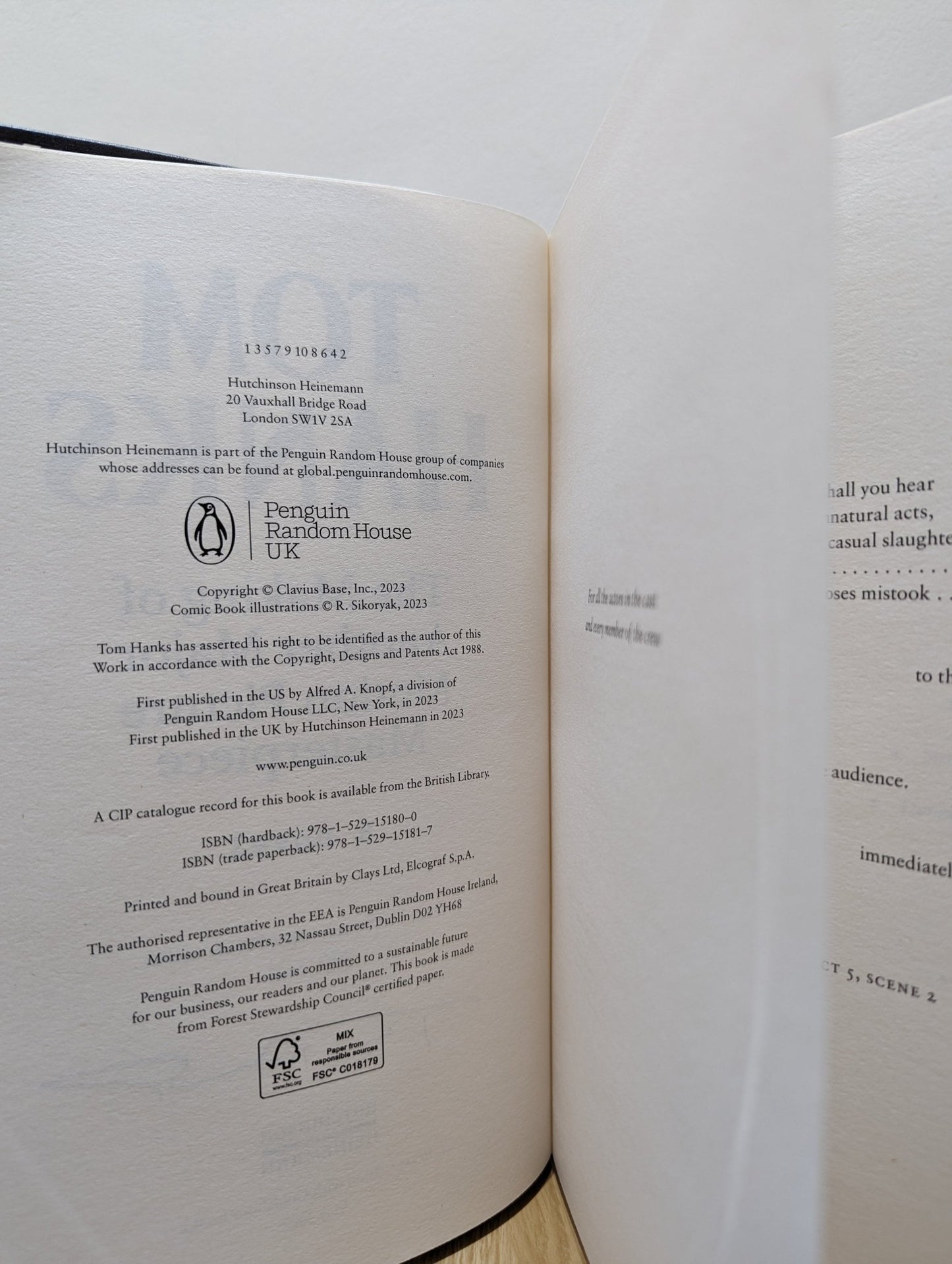 The Making of Another Major Motion Picture Masterpiece by Tom Hanks (Signed Numbered First Edition) - Fialta Books