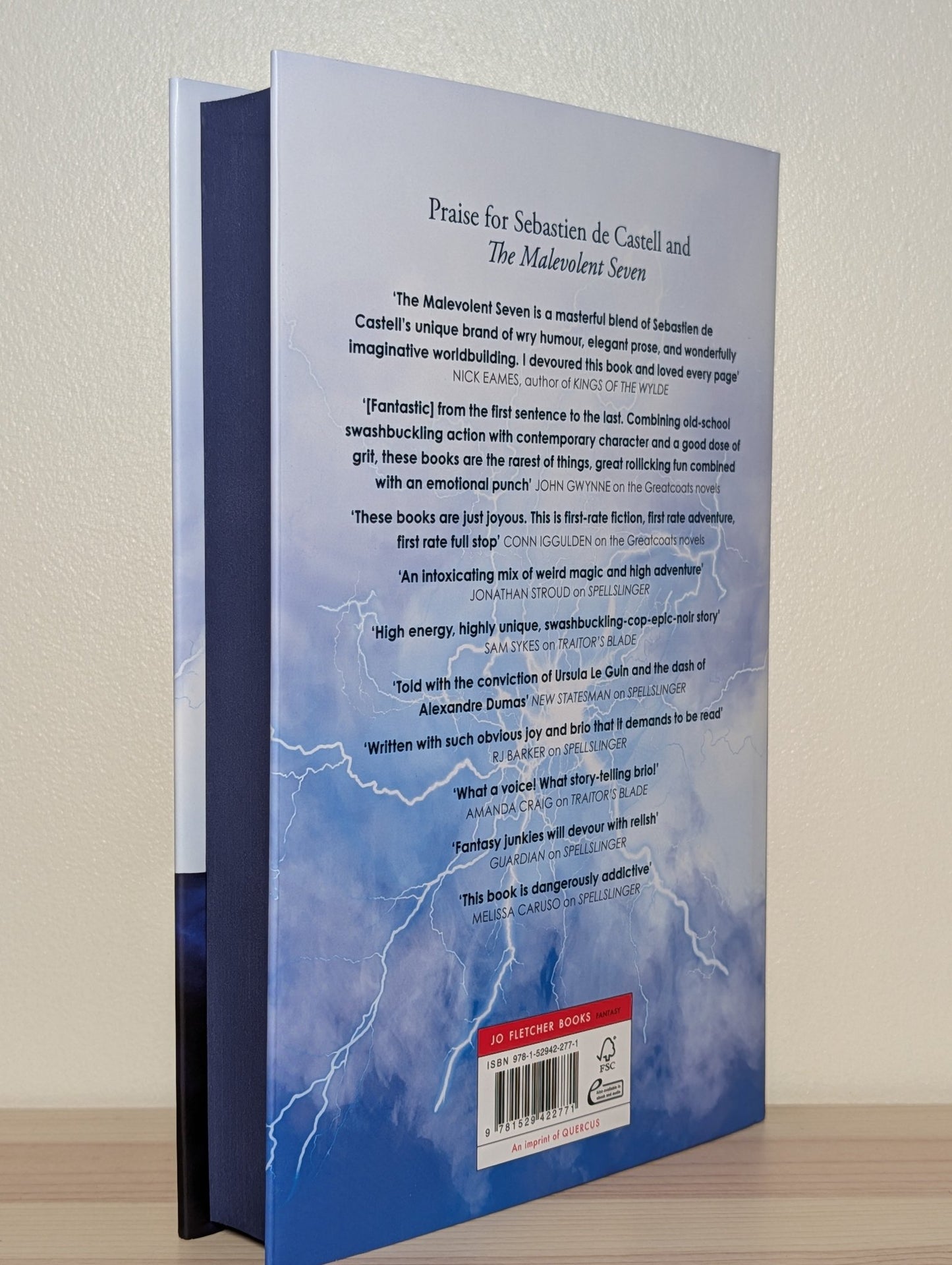 The Malevolent Seven by Sebastien De Castell (Signed First Edition with sprayed edges) - Fialta Books