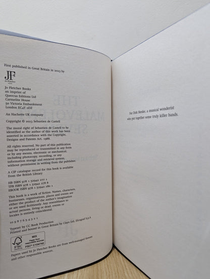 The Malevolent Seven by Sebastien De Castell (Signed First Edition with sprayed edges) - Fialta Books