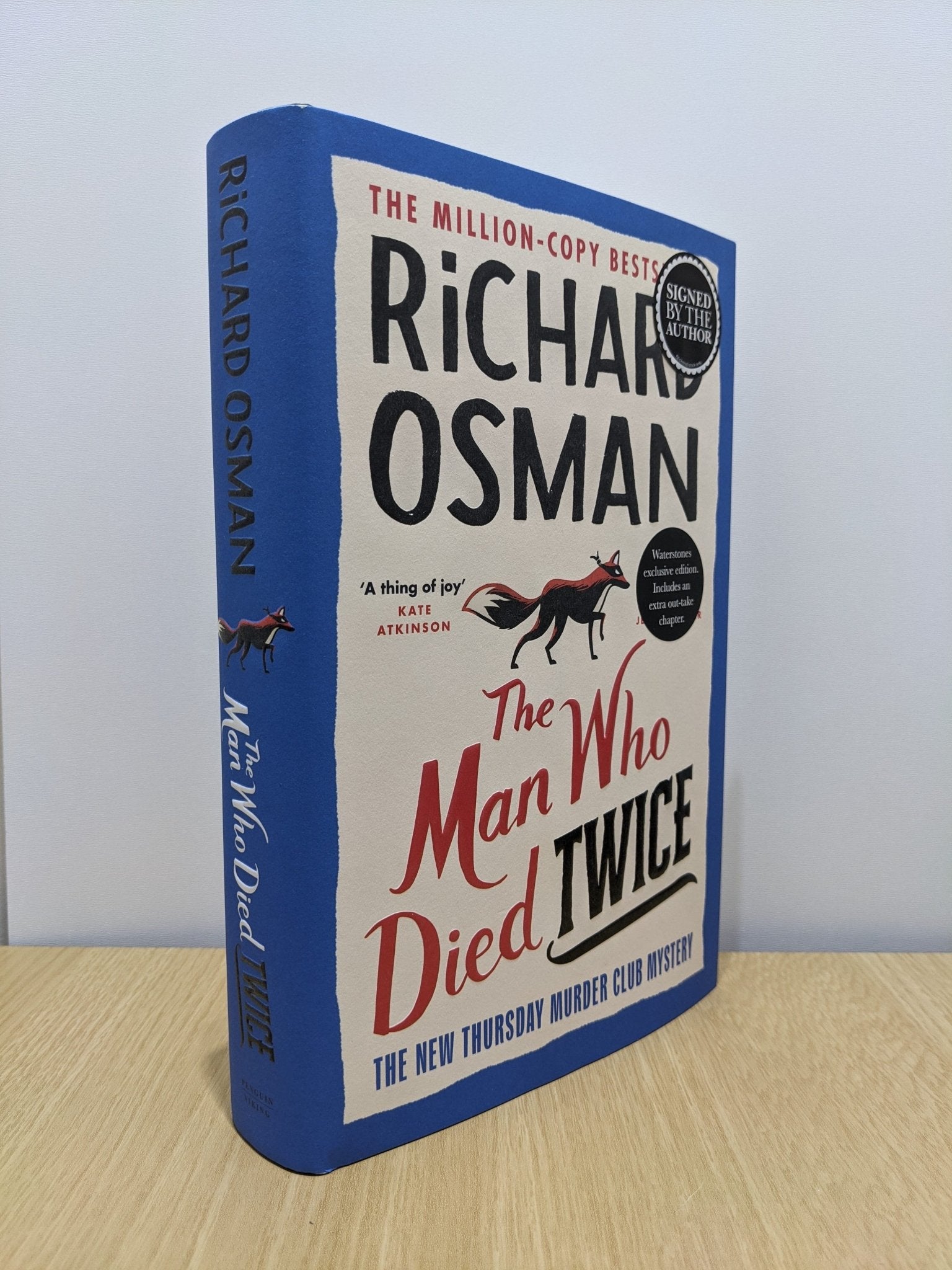 The Man Who Died Twice by Richard Osman (Signed First Edition with extra content) - Fialta Books
