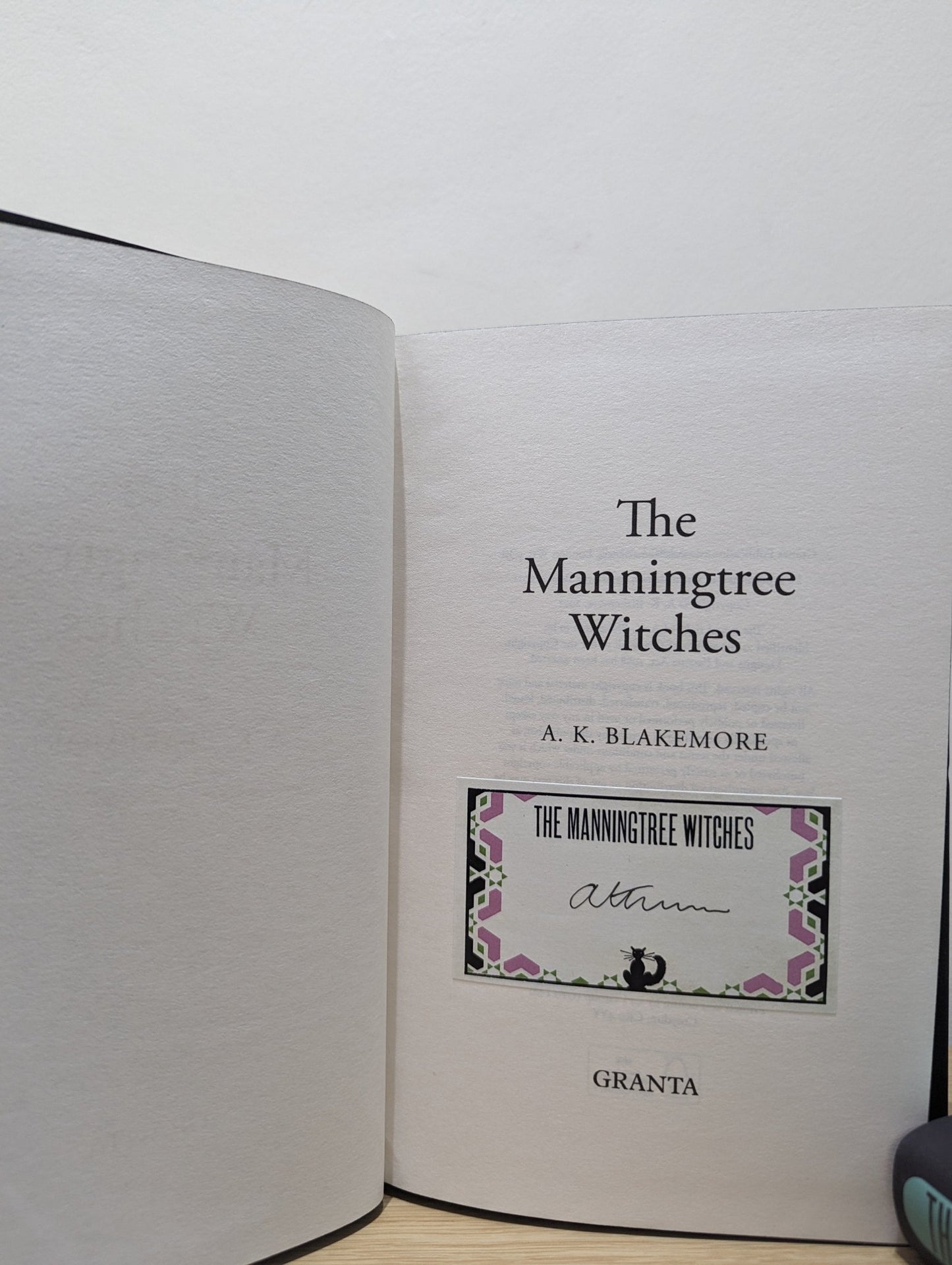 The Manningtree Witches; The Glutton by A. K. Blakemore (Signed First Edition with sprayed edges) - Fialta Books