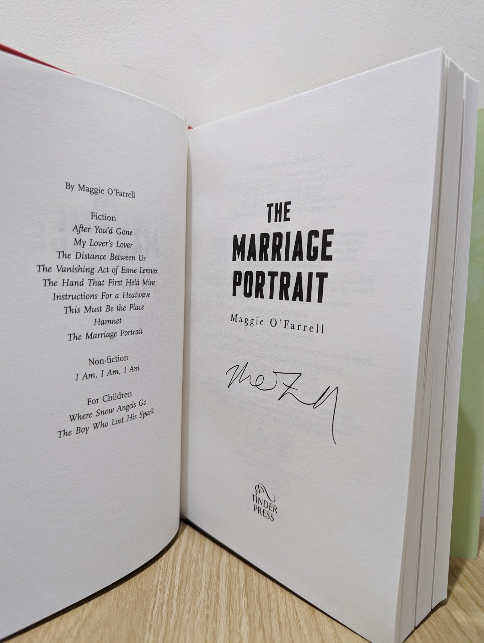 The Marriage Portrait by Maggie O'Farrell (Signed First Edition with extra essay) - Fialta Books
