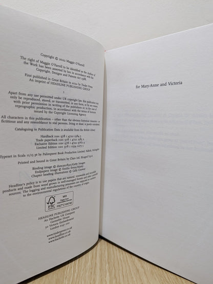 The Marriage Portrait by Maggie O'Farrell (Signed First Edition with extra essay) - Fialta Books