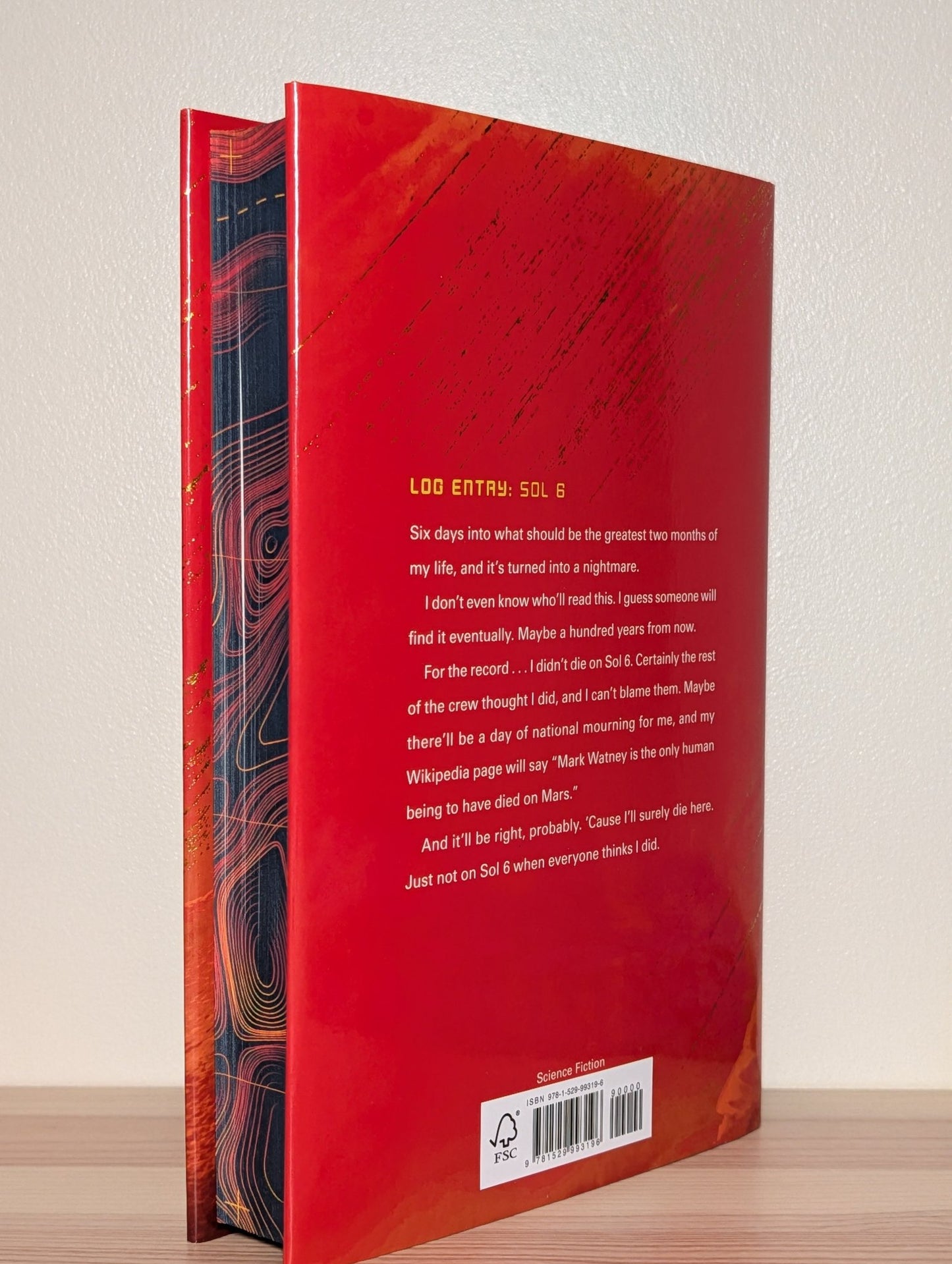 The Martian by Andy Weir (Deluxe Edition with sprayed edges) - Fialta Books