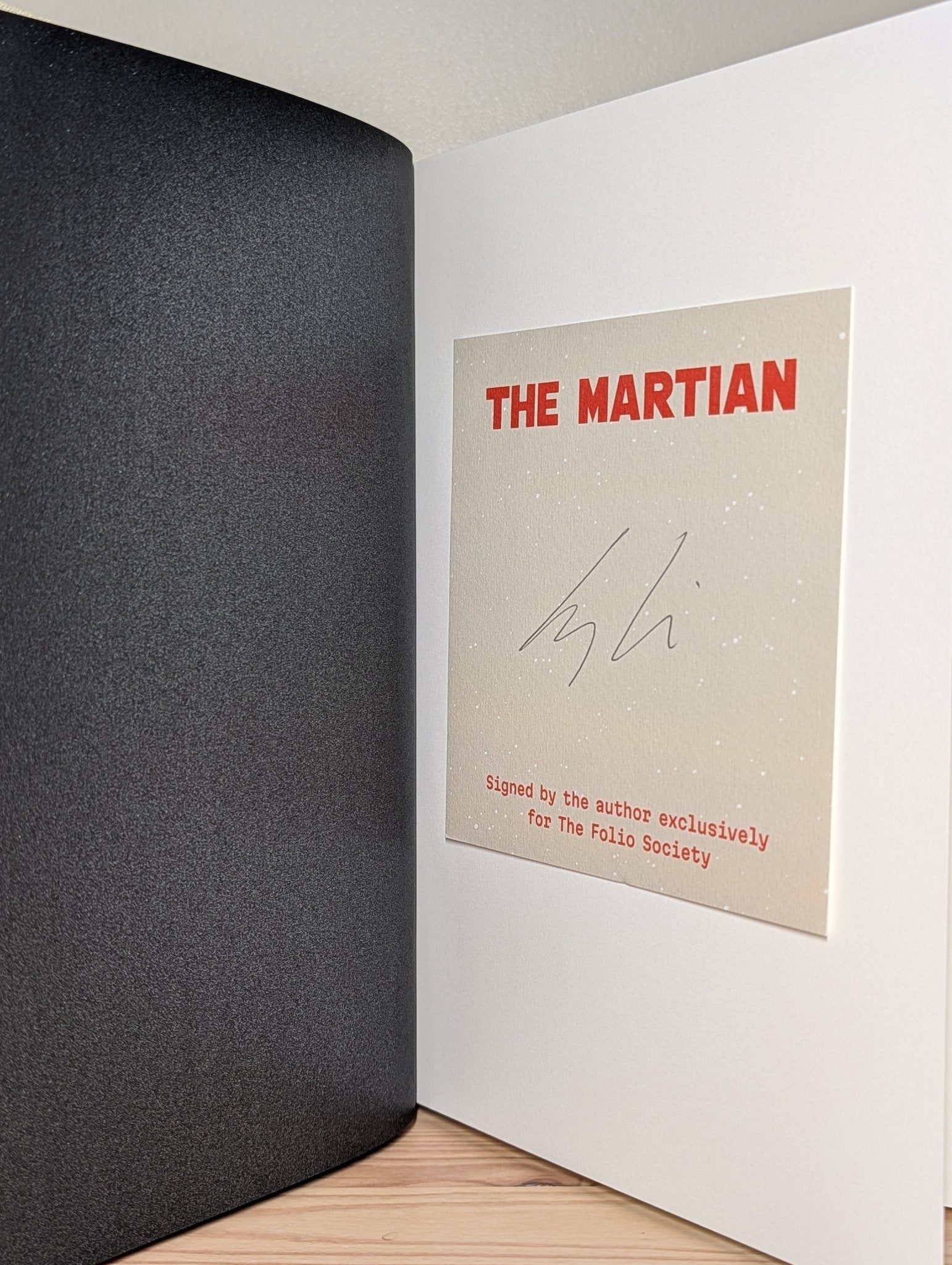 The Martian by Andy Weir (Signed Folio Slipcase Edition) - Fialta Books