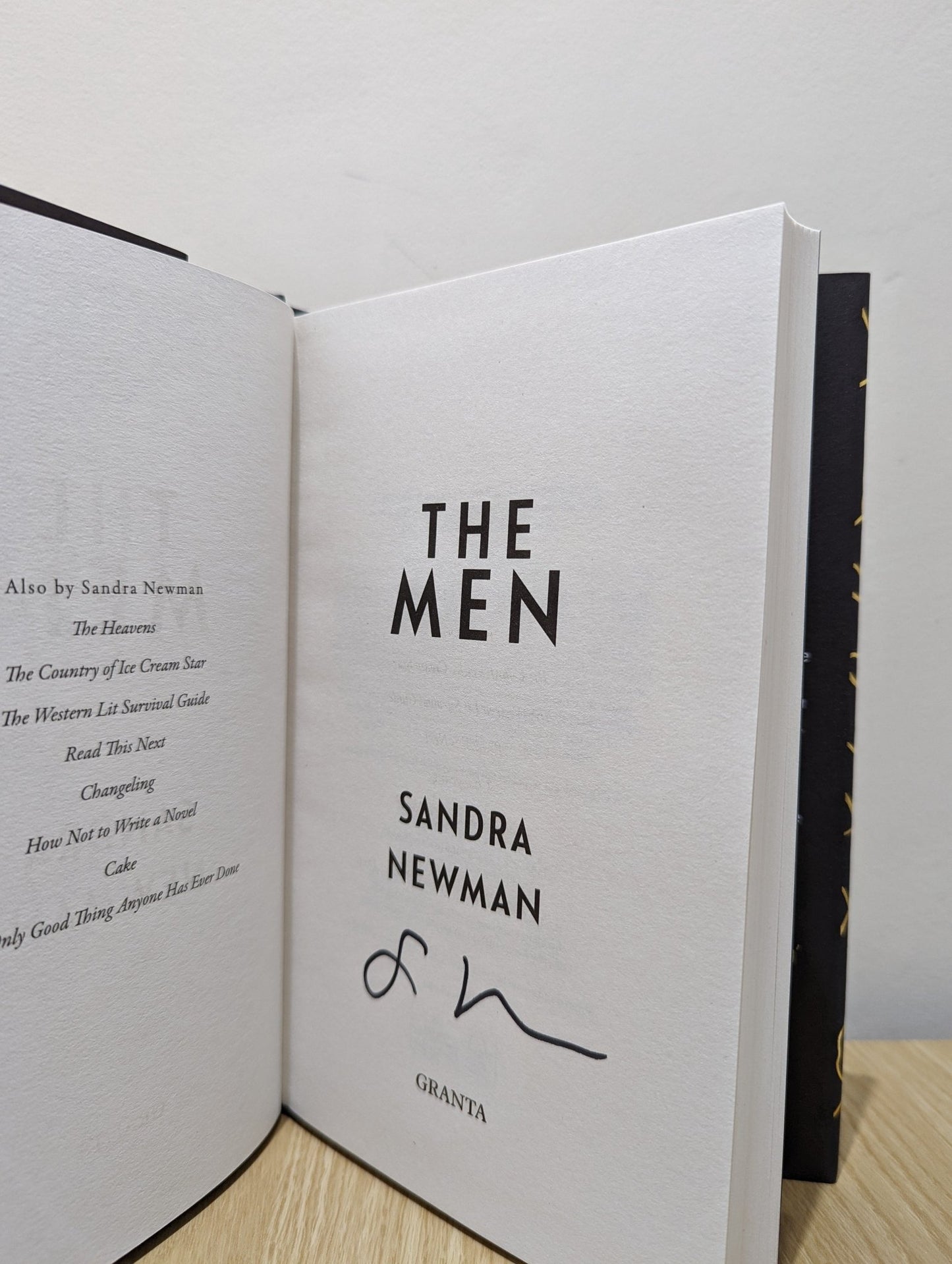 The Men by Sandra Newman (Signed First Edition) - Fialta Books