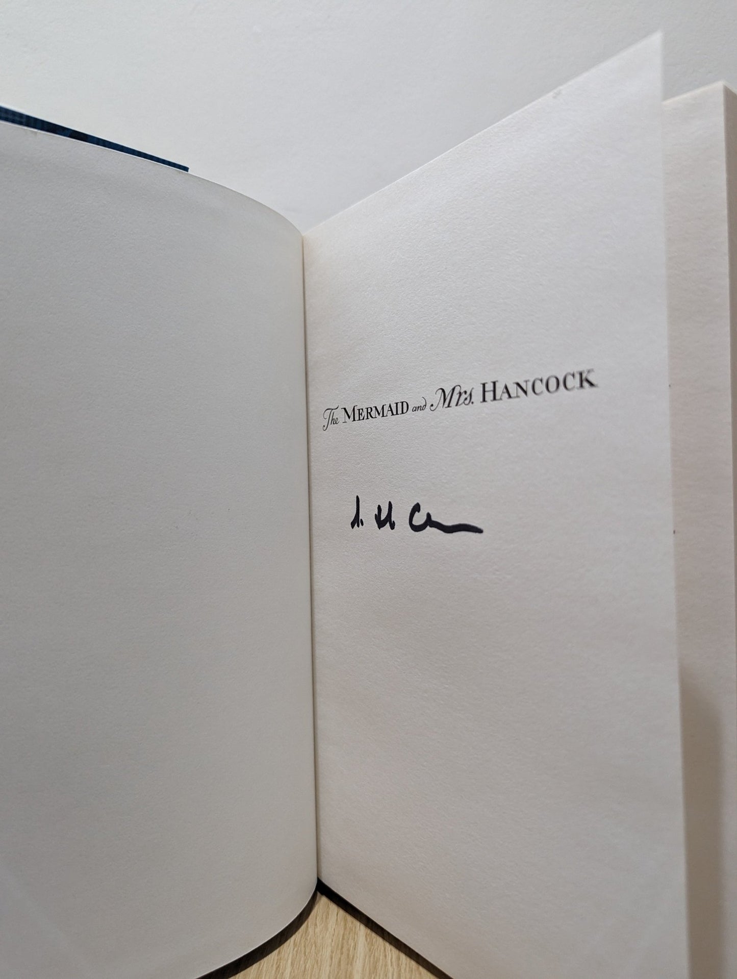 The Mermaid and Mrs Hancock by Imogen Hermes Gowar (Signed First Edition) - Fialta Books