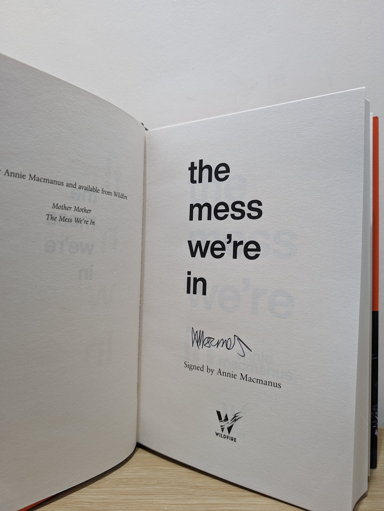The Mess We're In by Annie Macmanus (Signed First Edition) - Fialta Books