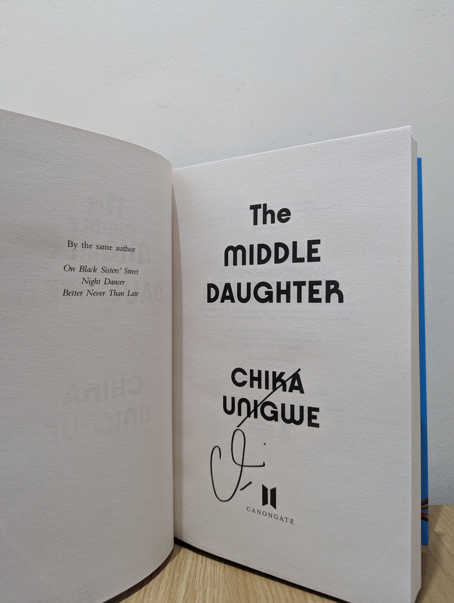 The Middle Daughter by Chika Unigwe (Signed First Edition) - Fialta Books