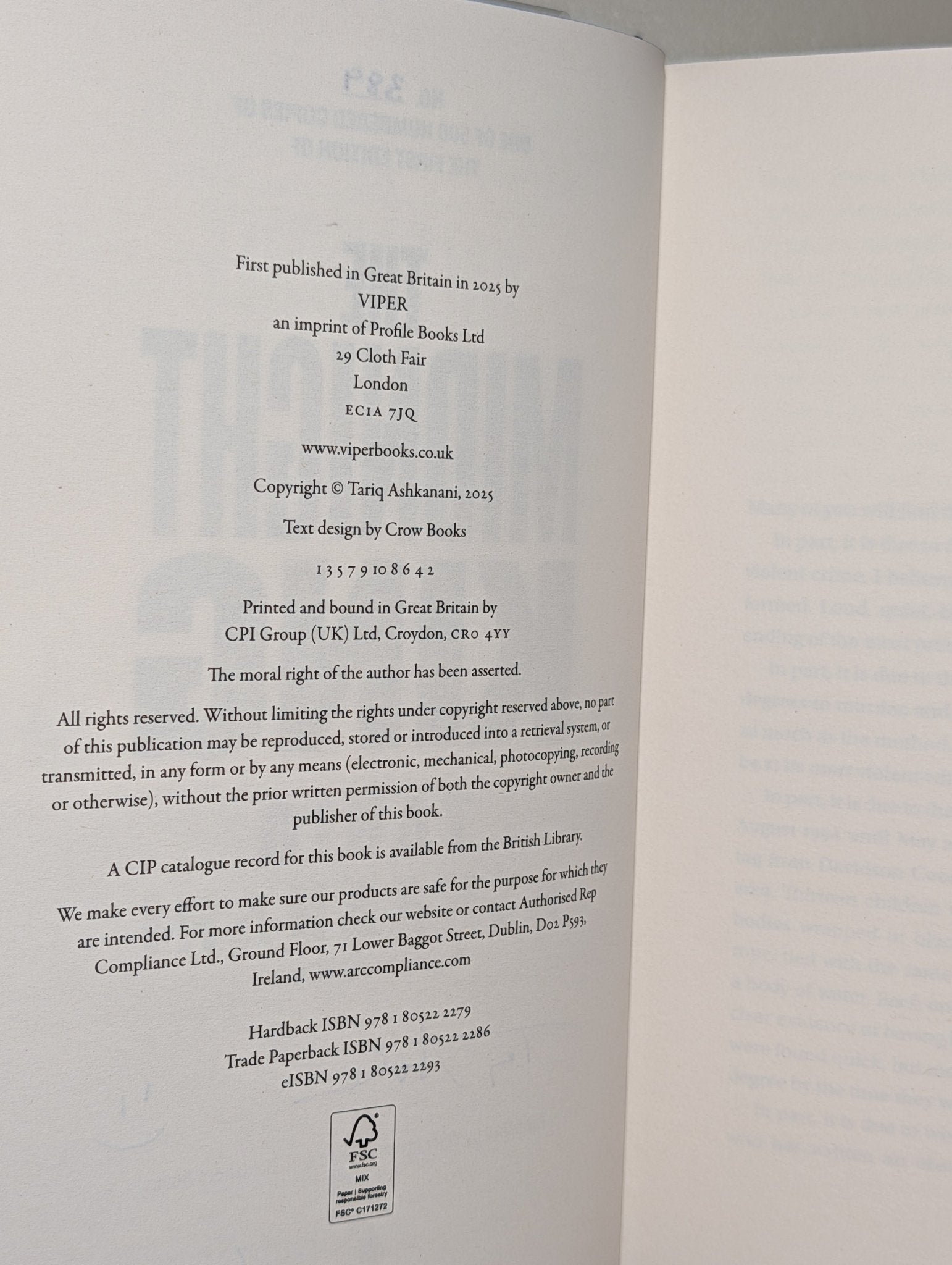 The Midnight King by Tariq Ashkanani (Signed First Edition with sprayed edges) - Fialta Books