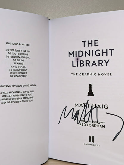 The Midnight Library: The Graphic Novel by Matt Haig (Signed First Edition) - Fialta Books