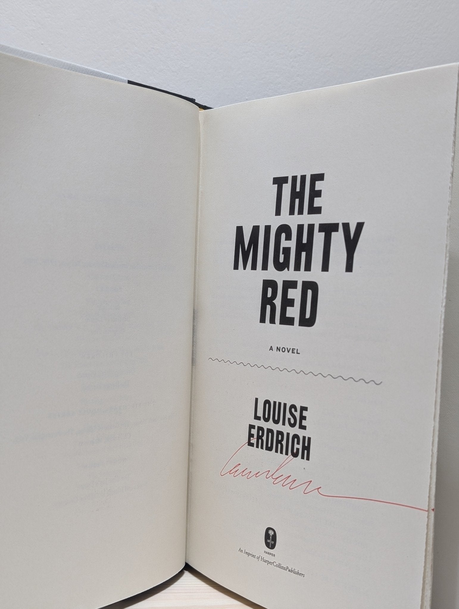 The Mighty Red: A Novel by Louise Erdrich (Signed First Edition) - Fialta Books