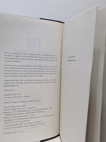 The Mighty Red: A Novel by Louise Erdrich (Signed First Edition) - Fialta Books