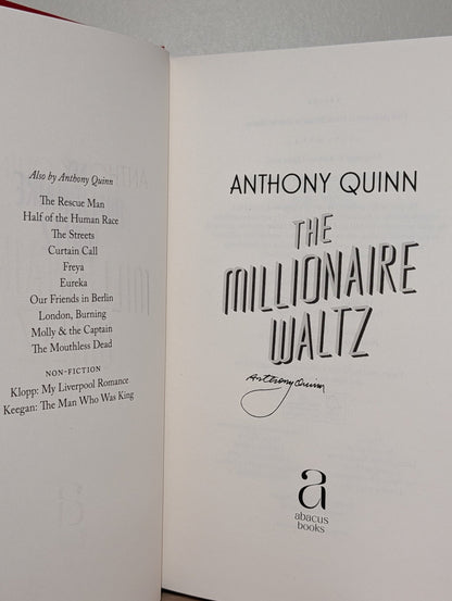 The Millionaire Waltz by Anthony Quinn (Signed First Edition) - Fialta Books