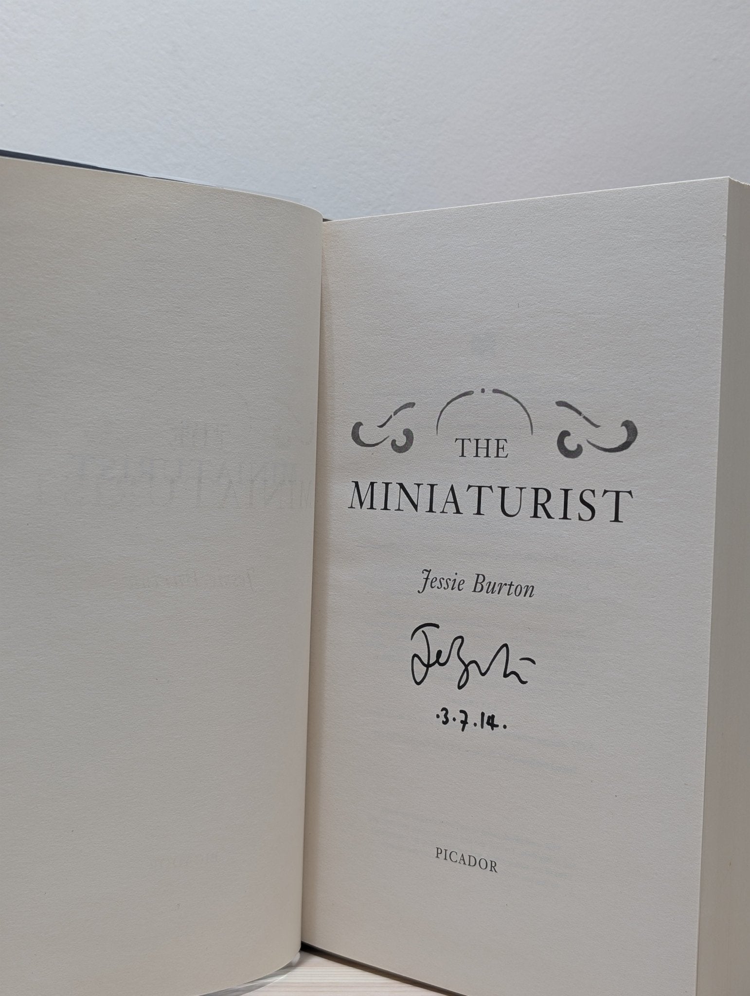 The Miniaturist; The Muse; The Confession; The House of Fortune by Jessie Burton (Signed First Edition Set) - Fialta Books