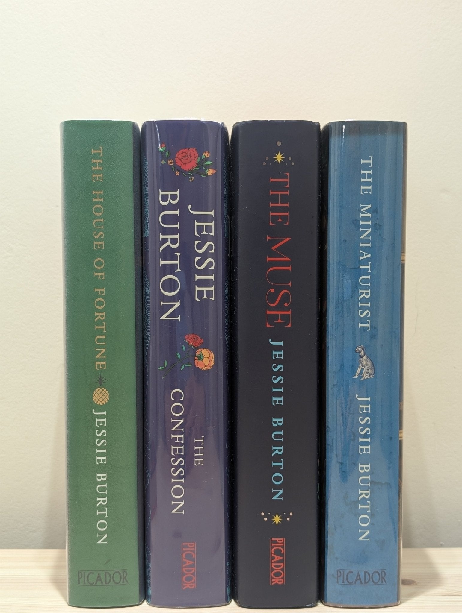 The Miniaturist; The Muse; The Confession; The House of Fortune by Jessie Burton (Signed First Edition Set) - Fialta Books