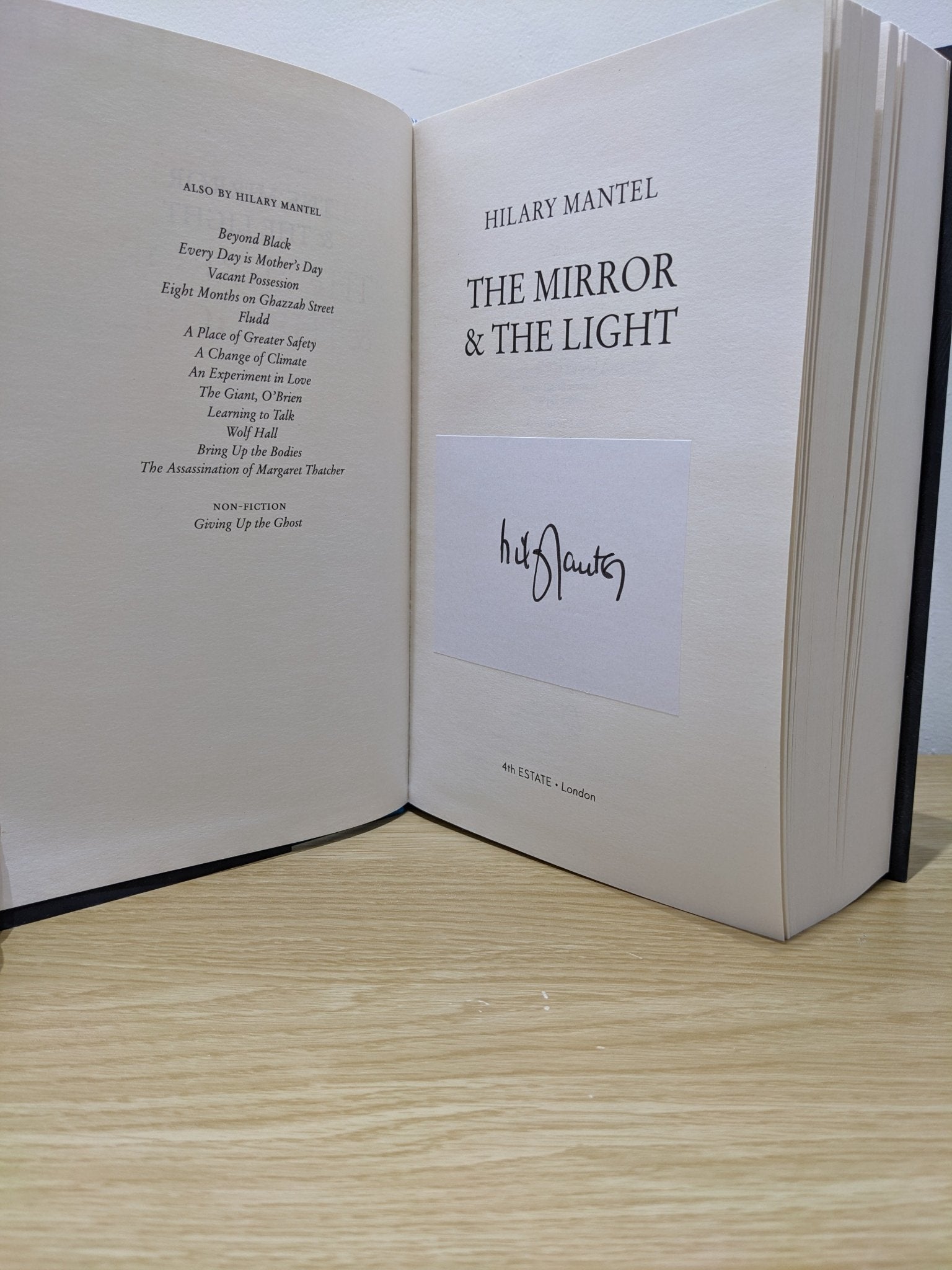 The Mirror and the Light by Hilary Mantel (Signed Bookplate) - Fialta Books