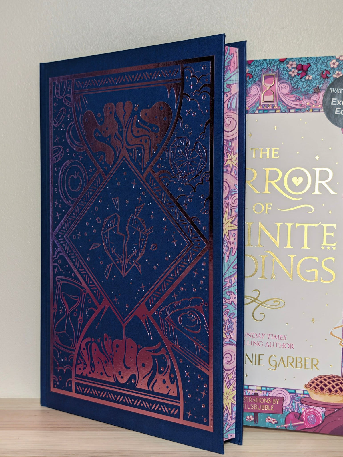 The Mirror of Infinite Endings by Stephanie Garber (First Edition with sprayed edges and broken heart cover) - Fialta Books