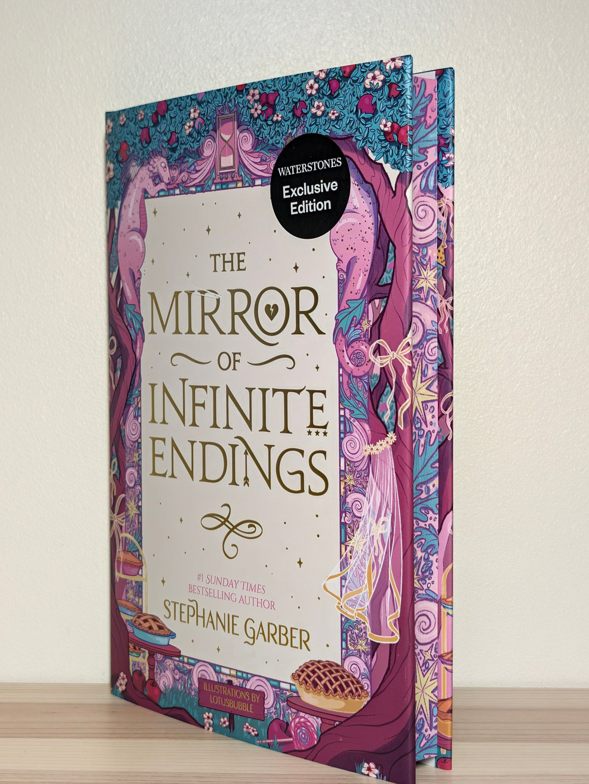 The Mirror of Infinite Endings by Stephanie Garber (First Edition with sprayed edges and pie cover) - Fialta Books