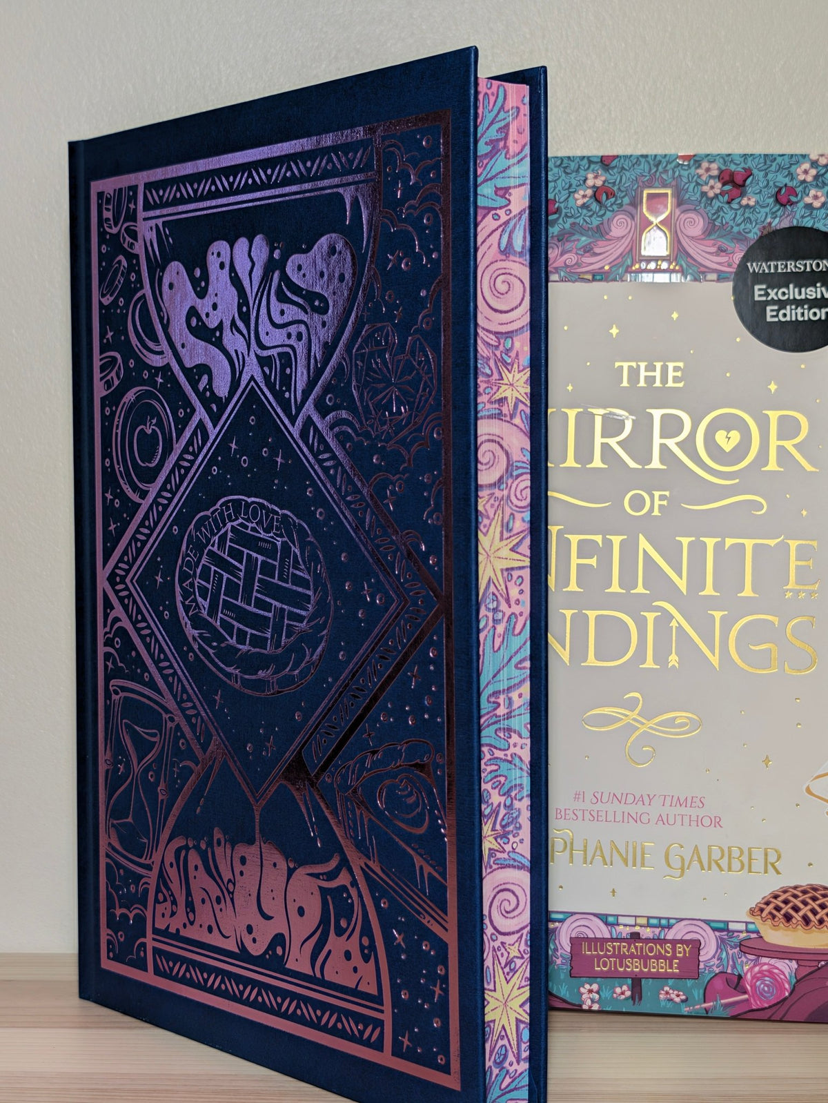 The Mirror of Infinite Endings by Stephanie Garber (First Edition with sprayed edges and pie cover) - Fialta Books