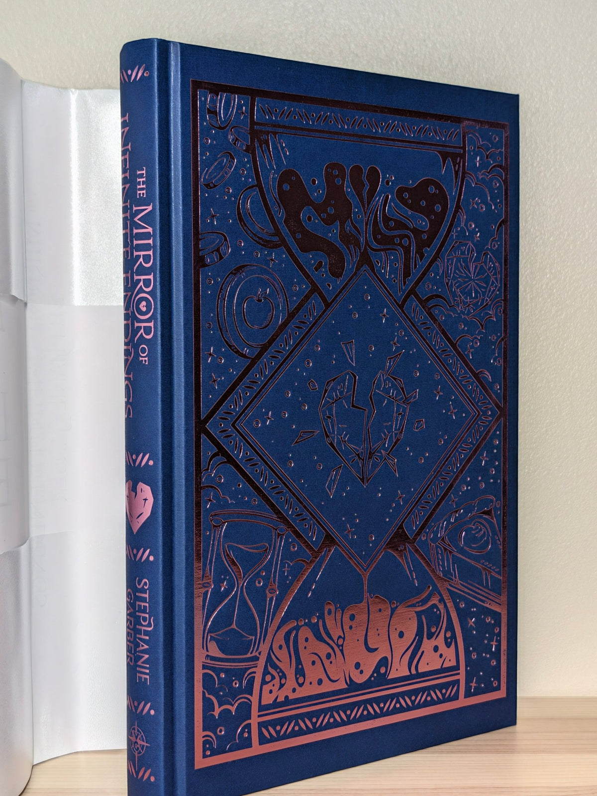 The Mirror of Infinite Endings by Stephanie Garber (Signed with sprayed edges and broken heart cover) - Fialta Books