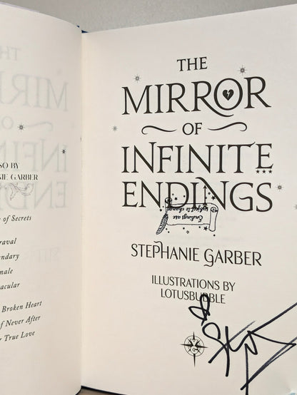 The Mirror of Infinite Endings by Stephanie Garber (Signed with sprayed edges and gambling den cover) - Fialta Books