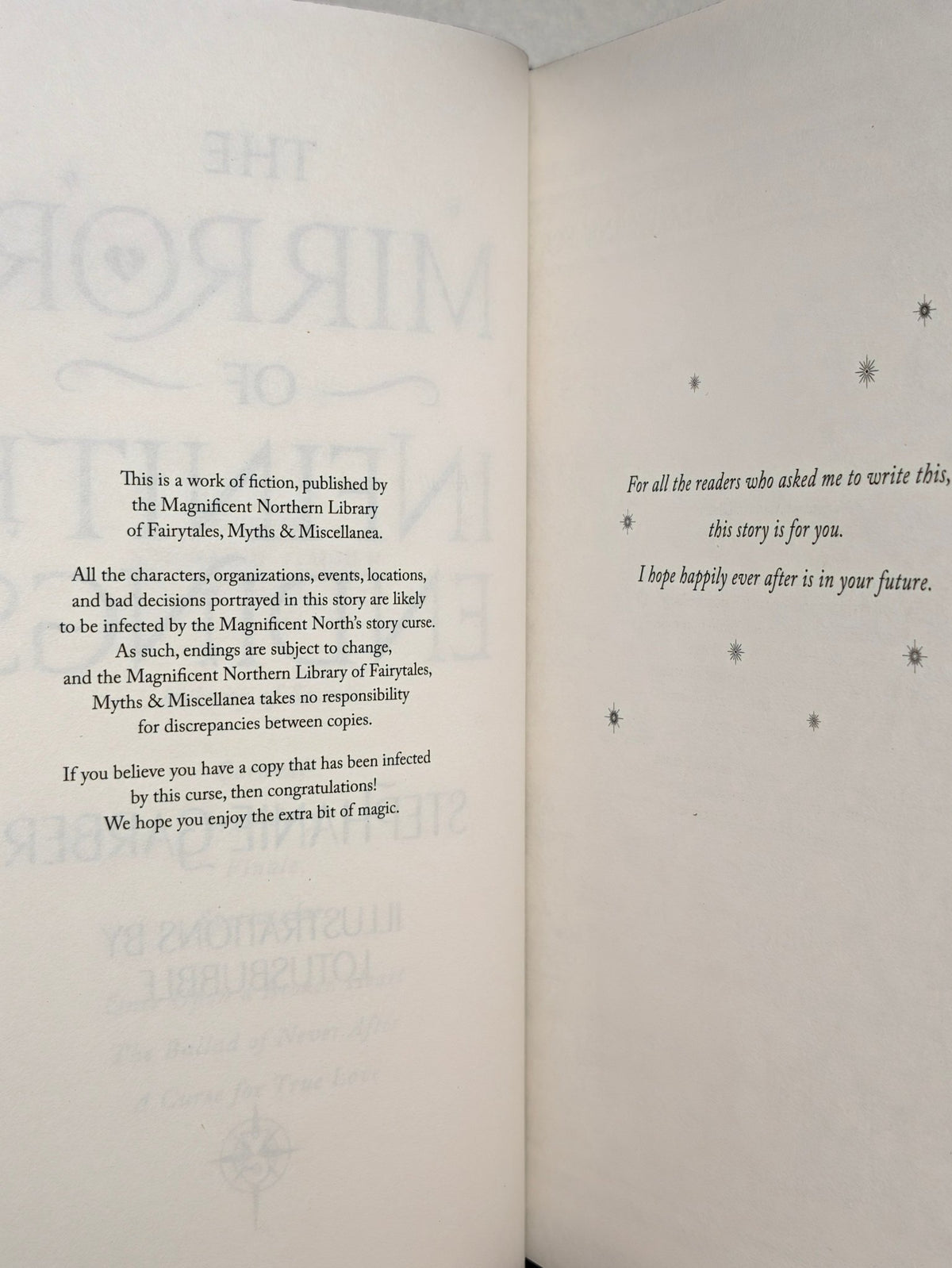 The Mirror of Infinite Endings (First Edition with sprayed edges) - Fialta Books