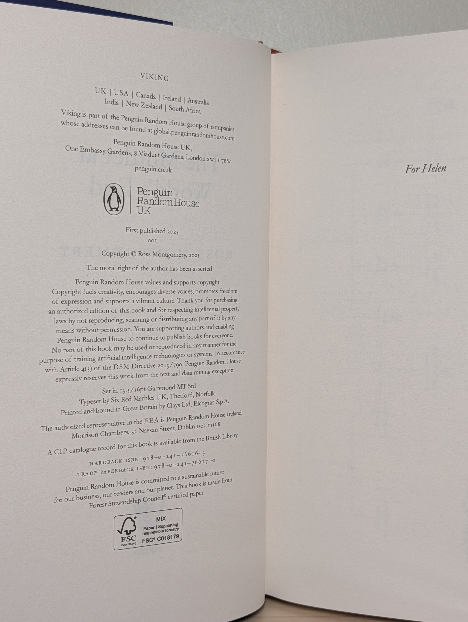 The Murder at World's End by Ross Montgomery (Signed First Edition) - Fialta Books