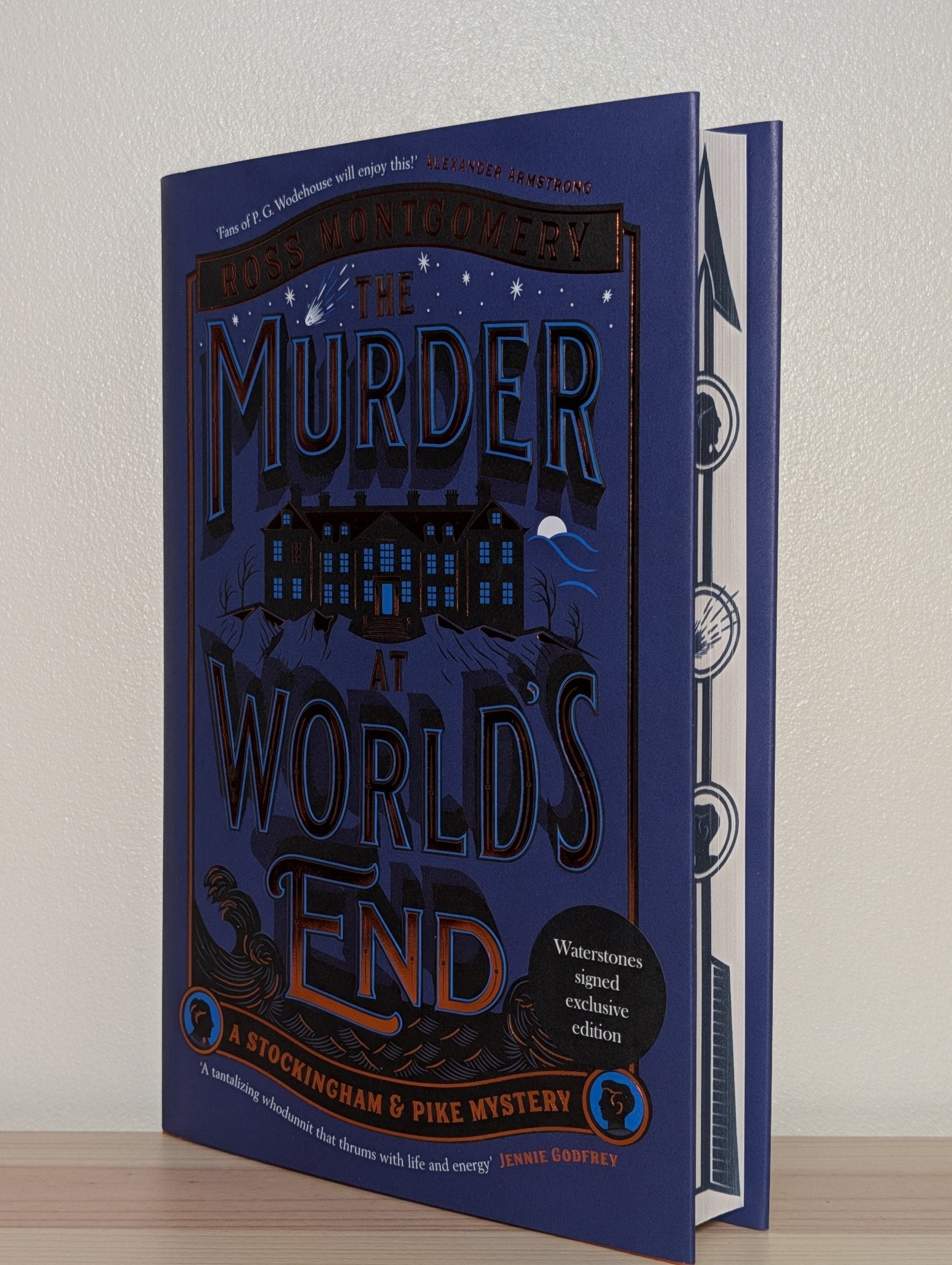 The Murder at World's End by Ross Montgomery (Signed First Edition with sprayed edges) - Fialta Books