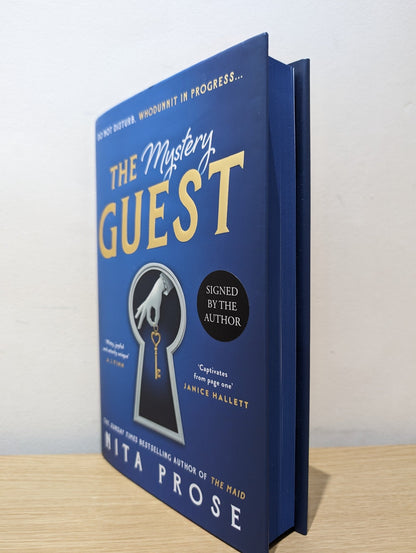 The Mystery Guest: A Molly the Maid mystery Book 2 by Nita Prose (Signed First Edition with sprayed edges) - Fialta Books
